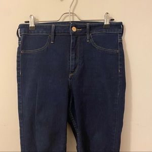 Dark wash denim skinny jeans